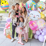 Easter Balloons 10 Pack Mylar Foil Bunny Egg Chick Helium Party Decor