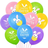Easter Balloons Set of 30 Bunny Rabbit Pink Yellow Purple Party Decor for Kids