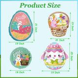 Easter Balloons Set of 8 Bunny Carrot Chick Egg Foil Party Decor Supplies