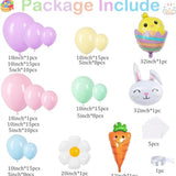 Easter Balloon Arch Kit Pastel Bunny Carrot Chick Daisy Party Decor Supplies