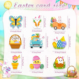 Happy Easter Banner Garland Party Decor Set: Bunnies, Eggs, Swirls