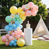 Pastel Balloon Arch Kit Double Stuffed Multicolor Latex Party Decor Supplies
