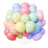Pastel Latex Balloons Set of 100 12 Inch Rainbow Multicolor Party Decor Supplies