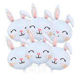 Easter Bunny Head Foil Balloons Set of 6 Rabbit Mylar Party Decor Supplies