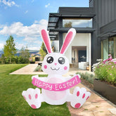 Inflatable Easter Bunny Yard Decoration with LED Lights – 3.8 FT Outdoor Garden Decor