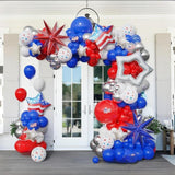 Red White Blue Balloon Garland Arch Kit Star Flag Party Decor