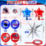 Veterans Day Balloons Set Red Blue White Patriotic Party Decor