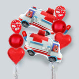 Ambulance Balloons EMS Nurse Hospital Theme Party Decoration Set