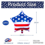 American Flag Star Foil Balloons USA Patriotic Party Decoration