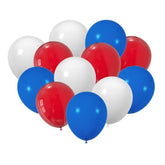 Red White Blue Balloon Bundle 12 Inch Latex Patriotic Party Decor