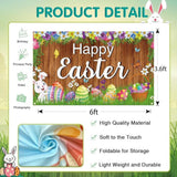 Happy Easter Banner: Festive Spring Wall Party Decor (71 x 43 Inch)