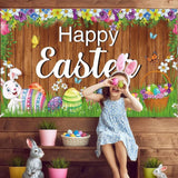 Happy Easter Banner: Festive Spring Wall Party Decor (71 x 43 Inch)