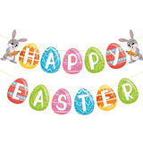 Happy Easter Banner Indoor Outdoor Party Decorations Home Office School Decor Supplies