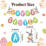 Happy Easter Banner Indoor Outdoor Party Decorations Home Office School Decor Supplies