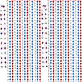 Patriotic Tassel Curtain and Garland Set for Fourth of July Party Decor