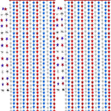 Patriotic Tassel Curtain and Garland Set for Fourth of July Party Decor
