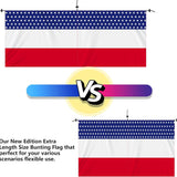 2 Piece Patriotic Bunting Banner for Outdoor Fourth of July Party Decor