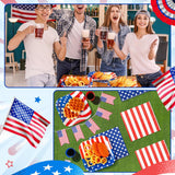 72 Piece Patriotic Plates and Napkins Set for Party Table Decorations
