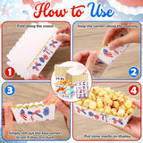 36 Piece Patriotic Paper Food Trays and Snack Boats for Party