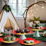 50 Piece Adventure Theme Paper Plates Camping Bonfire Party Supplies