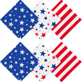 48 Pack Patriotic Party Supplies Napkins American Flag Theme Set