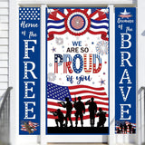 Patriotic Door Banner Set We Are So Proud of You Military Décor