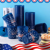 32 Pcs Patriotic Plastic Cups Red White Blue Star Party Tumblers