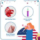 Born in the USA Balloon Banner Red Silver Blue Patriotic Party Decor