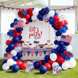 60 Pcs Red White Blue Latex Balloons 12 Inch Party Decorations