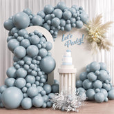 110 Pcs Dusty Blue Balloon Arch Kit Different Sizes Garland Decor