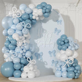146 Pcs Blue White Balloon Arch Kit Macaron Garland Party Decor