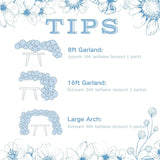 146 Pcs Blue White Balloon Arch Kit Macaron Garland Party Decor