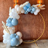 Dusty Blue Balloon Arch Kit 138 Pcs Blue White Garland Bow Party Decor Set