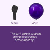 Metallic Purple Lavender Balloon Arch Kit 136 Pcs Princess Party Decor Set