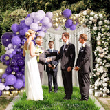 Purple Gold Balloon Arch Kit Lavender Lilac Princess Party Decor