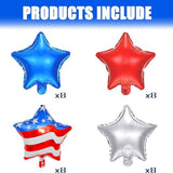 Red White Blue Star Balloons American Flag Patriotic Party Decor
