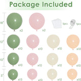 Pink Green Balloon Arch Kit Mixed Size Pastel Wedding Birthday Party Decor