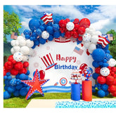 Red White Blue Balloon Garland Kit Nautical Party Decoration