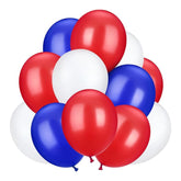 Red White Blue Latex Balloons 12 Inch Patriotic Party Decor
