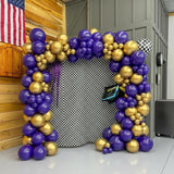 Purple Gold Balloon Arch Kit 153 Pcs Luxury Party Decor Set