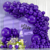 Dark Purple Balloon Arch Kit 114 Pcs Boho Party Decor Set