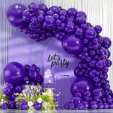 Dark Purple Balloon Arch Kit 114 Pcs Boho Party Decor Set