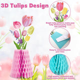 Tulip Honeycomb Centerpieces Set of 12 Spring Floral Table Decor