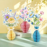 Wildflower Honeycomb Centerpieces Set of 12 Spring Party Table Decor