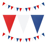 Red White Blue Pennant Banner Flags Set for Patriotic Party Decorations