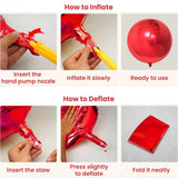 Red White Blue Foil Balloons Pack for Patriotic Party Arch Decorations