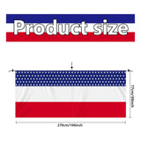 2 Piece Patriotic Bunting Banner for Outdoor Fourth of July Party Decor