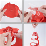 28 Pack Patriotic Ceiling Swirl Decorations for Party Event Hanging Decor