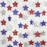 8 Pack Patriotic Star Banner Garland for Party Hanging Decorations