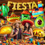 14 Pcs Fiesta Party Decorations Taco Cinco De Mayo Balloons Set Party Supplies